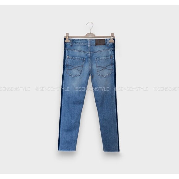 Brunello Cucinelli jeans pants denim blue skinny slim fit size xs 38 2 - Picture 3 of 8